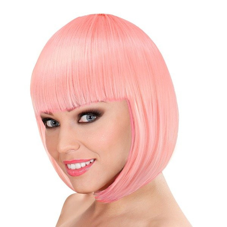 PERUKA LOU LOU JASNY RÓŻ RÓŻOWA