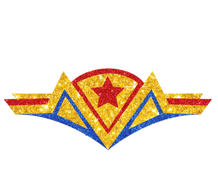 NAKLEJKA NA TWARZ SUPERBOHATERKA BROKAT