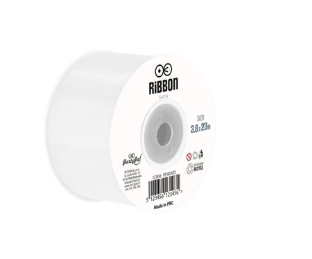 TASIEMKA SATYNOWA BIAŁA 38 MM X 23 M