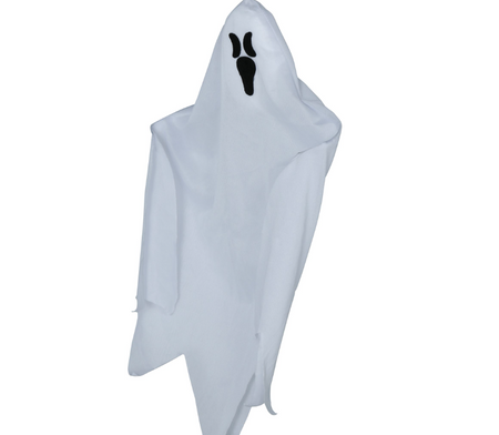 DEKORACJA WISZĄCA DUCH 45 CM BIAŁY HALLOWEEN