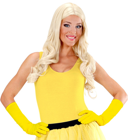 RĘKAWICZKI NEONOWE ŻÓŁTE 40CM