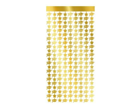 KURTYNA BIRETY UKOŃCZENIE SZKOŁY 100X200 CM