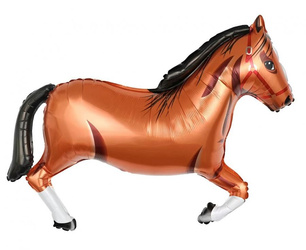 BALON FOLIOWY KOŃ BRĄZOWY 86 X 57 CM
