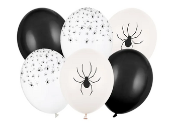BALONY LATEKSOWE 30 CM 6 SZT PAJĄKI