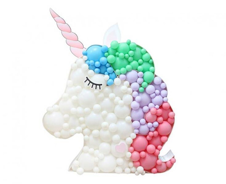 Szablon do wypełnienia balonami - Jednorożec, 118x148 cm