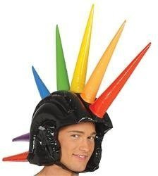 DMUCHANY KASK Z IROKEZEM