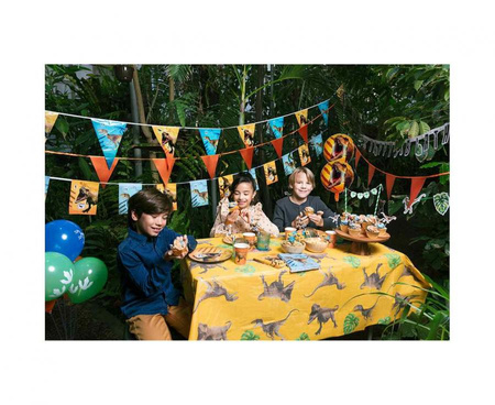 Girlanda flagi Dinozaury 30 x 20 cm, 6 m dino party