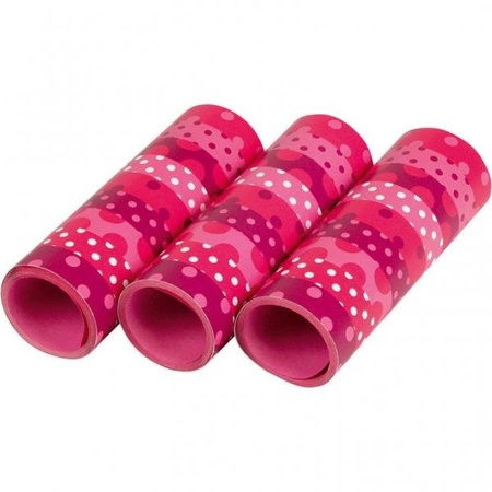 SERPENTYNY RÓŻOWE W GROSZKI 3 SZT 4 M