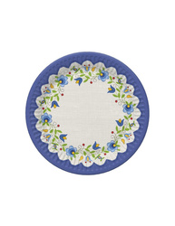 TALERZYKI PAPIEROWE HAFT KASZUBSKI 23 CM 8 SZT.