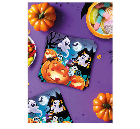 SERWETKI PAPIEROWE WESOŁE HALLOWEEN 33 CM 12 SZT.