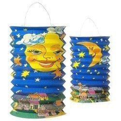 ZESTAW PAPIEROWE LATARNIE Z KSIĘŻYCEM 2 SZT