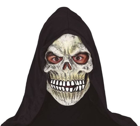 MASKA LATEKSOWA SZKIELET Z KAPTUREM