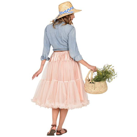 SPÓDNICA RÓŻOWA Z TIULU 65 CM