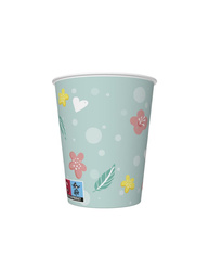 KUBECZKI PAPIEROWE EGZOTYCZNE KWIATY 250 ML 8 SZT