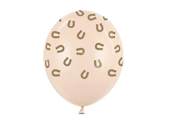 BALONY LATEKSOWE 30 CM PODKOWY ALABASTROWY 6 SZT