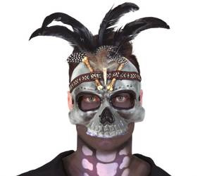 MASKA VOODOO Z PIÓRAMI