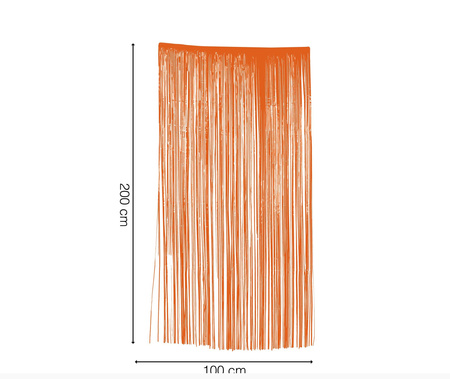 KURTYNA POMARAŃCZOWA 100 X 200 CM