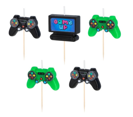 ŚWIECZKI URODZINOWE GRA PADY 5 SZT