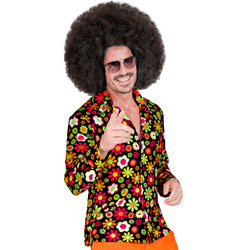 KOSZULA MĘSKA CZARNA STOKROTKI