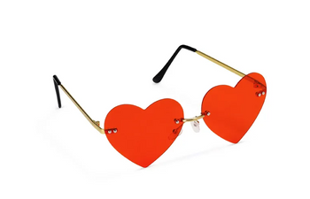 OKULARY SERDUSZKA CZERWONE WALENTYNKI