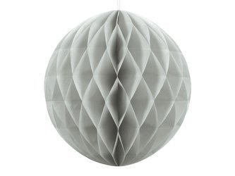 KULA BIBUŁOWA JASNY SZARY, 40cm