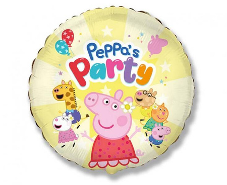 BALON FOLIOWY PEPPA' PARTY 45 CM