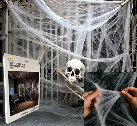 PAJĘCZYNA BIAŁA 60 G HALLOWEEN