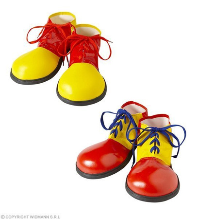 Pk 4 "CLOWN SHOES" 2 colors assorted - child size