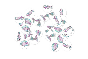 KONFETTI URODZINOWE SYRENKA 36 SZT