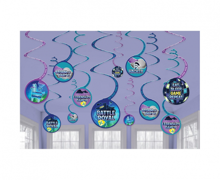 Spirale dekoracyjne papierowe Battle Royal 13 cm