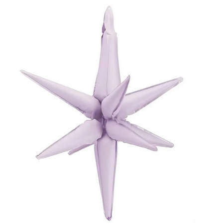 BALON FOLIOWY GWIAZDA 3D 70 CM FIOLET