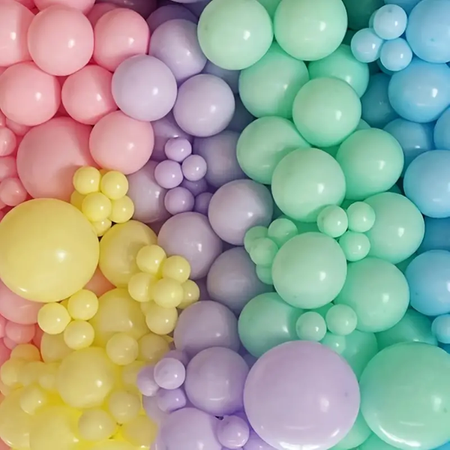 BALONY 30cm, PASTEL MIX 50 szt.