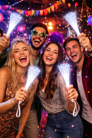 RÓŻDŻKA ŚWIATŁOWODOWA BIAŁA LAMPKA 26 CM 