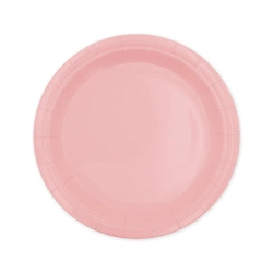 TALERZYKI PAPIEROWE RÓŻOWY 18 CM 6SZT.