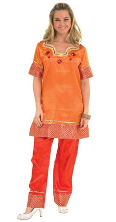 STRÓJ BOLLYWOOD POMARAŃCZOWY