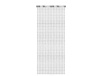 KURTYNA GWIAZDKI SREBRNY 100 X 245 CM