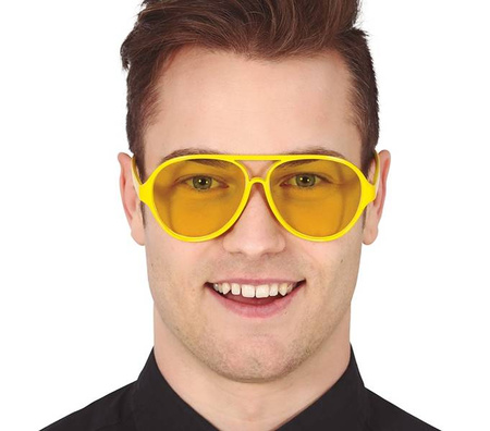 OKULARY AVIATOR ŻÓŁTE