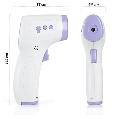 TERMOMETR BEZDOTYKOWY NA PODCZERWIEŃ Z BATERIAMI 