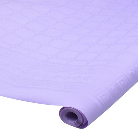 OBRUS W ROLCE JASNOFIOLETOWY 120 X 600 CM