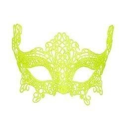 MASKA KORONKOWA ŻÓŁTA NEON