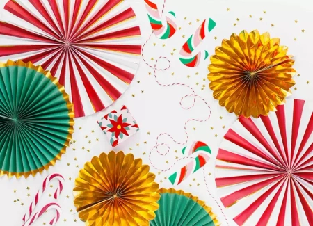 ROZETY DEKORACYJNE ŚWIĄTECZNE 3 SZT.