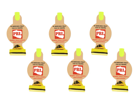 GWIZDKI TRĄBKI URODZINOWE PRL 6 SZT