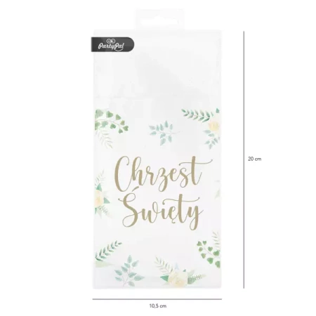SERWETKI KIESZONKI NA SZTUĆCE CHRZEST ŚWIĘTY