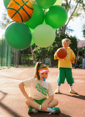 BALON FOLIOWY PIŁKA DO KOSZYKÓWKI 35 X 35 CM