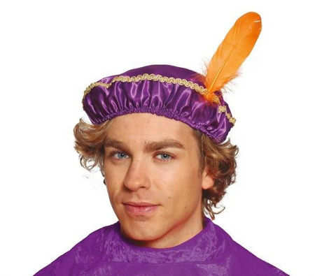 CZAPKA PAZIA FIOLETOWA