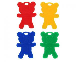 CIĘŻARKI DO BALONÓW MISIE OKOŁO MIX 8G 25 SZT.