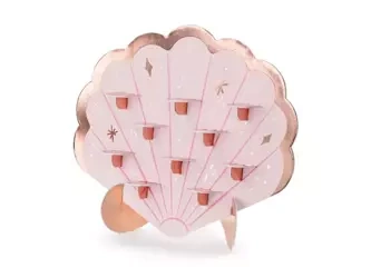 ŚCIANA NA SHOTY MUSZELKA 43x38 CM