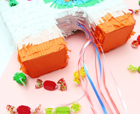 Piniata na sznurki Lama Lamy Alpaka 36x7.5x45 cm zwierzęta urodziny