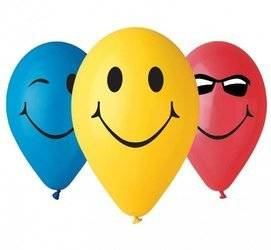 BALONY 3 UŚMIECHY, 5 SZT.