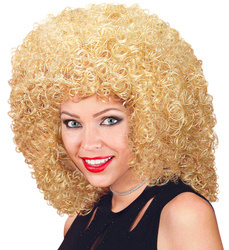 PERUKA DAMSKA BLOND KRĘCONE WŁOSY